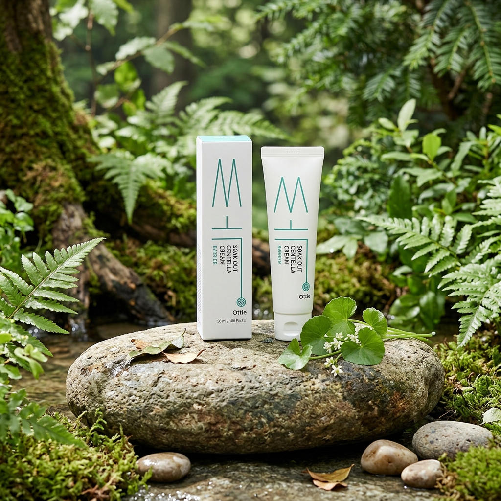 OTTIE - Soak Out Centella Cream - Zklidňující ochranný krém - 50 ml