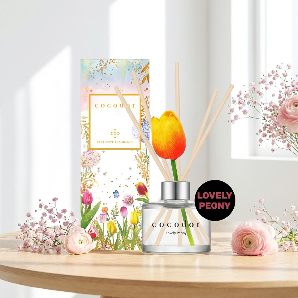 COCODOR - Tulip Diffuser Lovely Peony - Difuzér s vůní rozkvetlé pivoňky - 120 ml