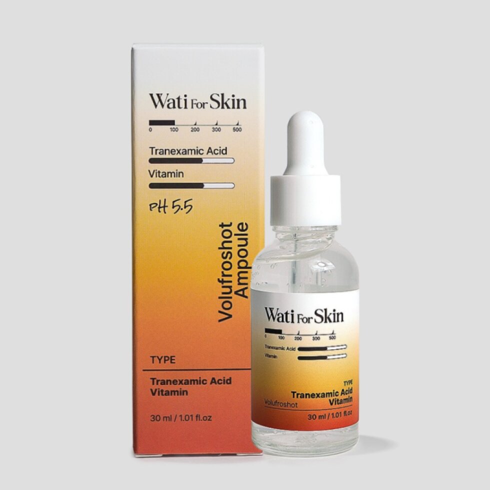 WATI FOR SKIN - Tranexamic Acid Vitamin Volufroshot Ampoule - Rozjasňující pleťová ampule s kyselinou tranexamovou - 30 ml