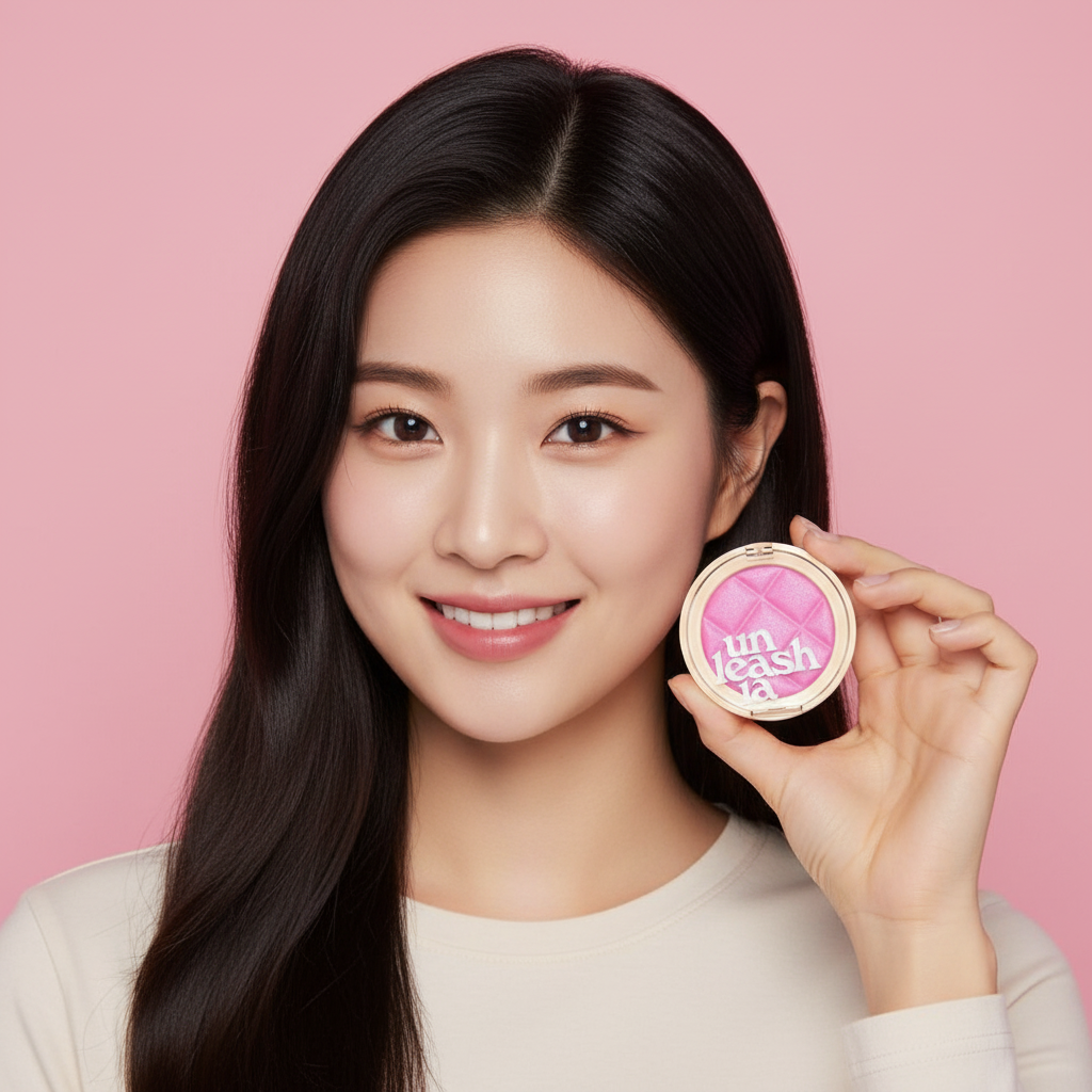 UNLEASHIA - Dough Dough Waffle Blush No. 2 Icy Berry - Waffle tvářenka No. 2 Icy Berry - 7g