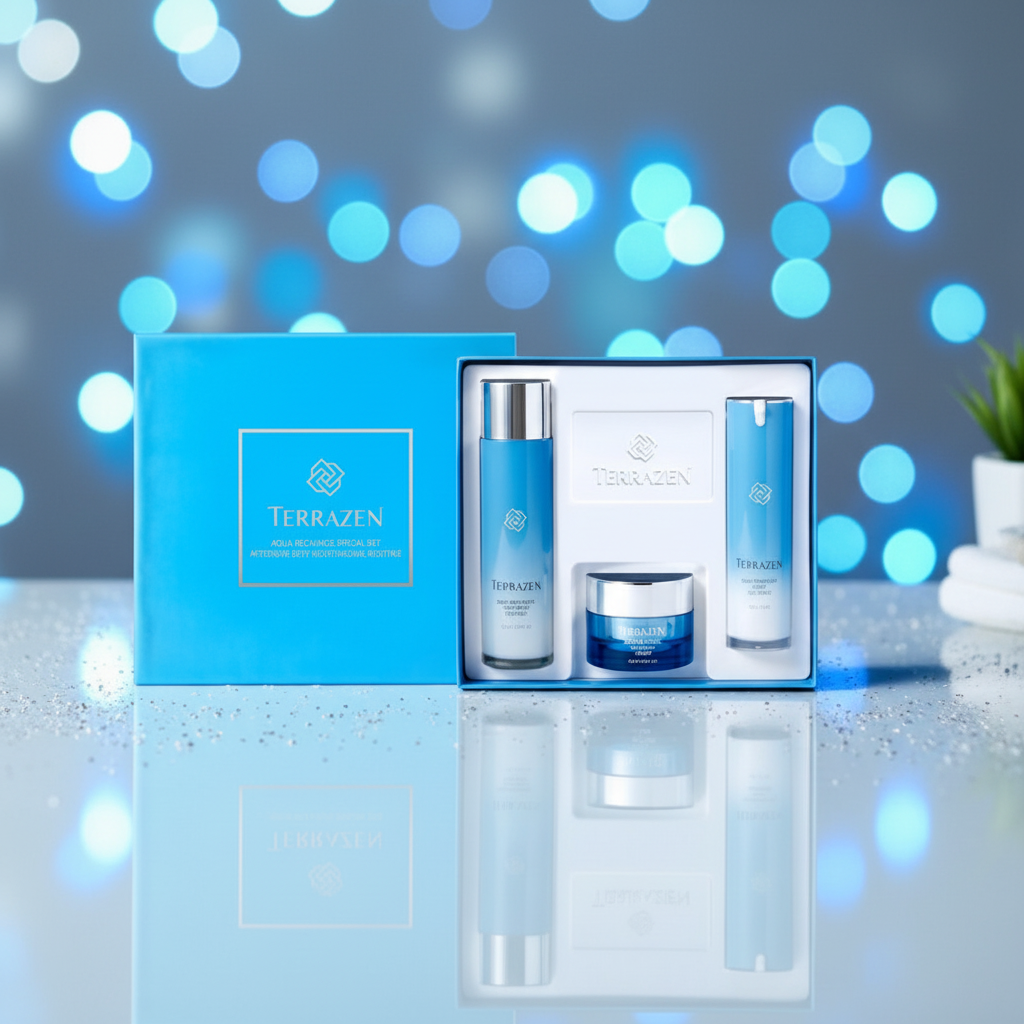 TERRAZEN - Aqua Recharge Special Set - Dárkový set hydratační řady - 3 ks