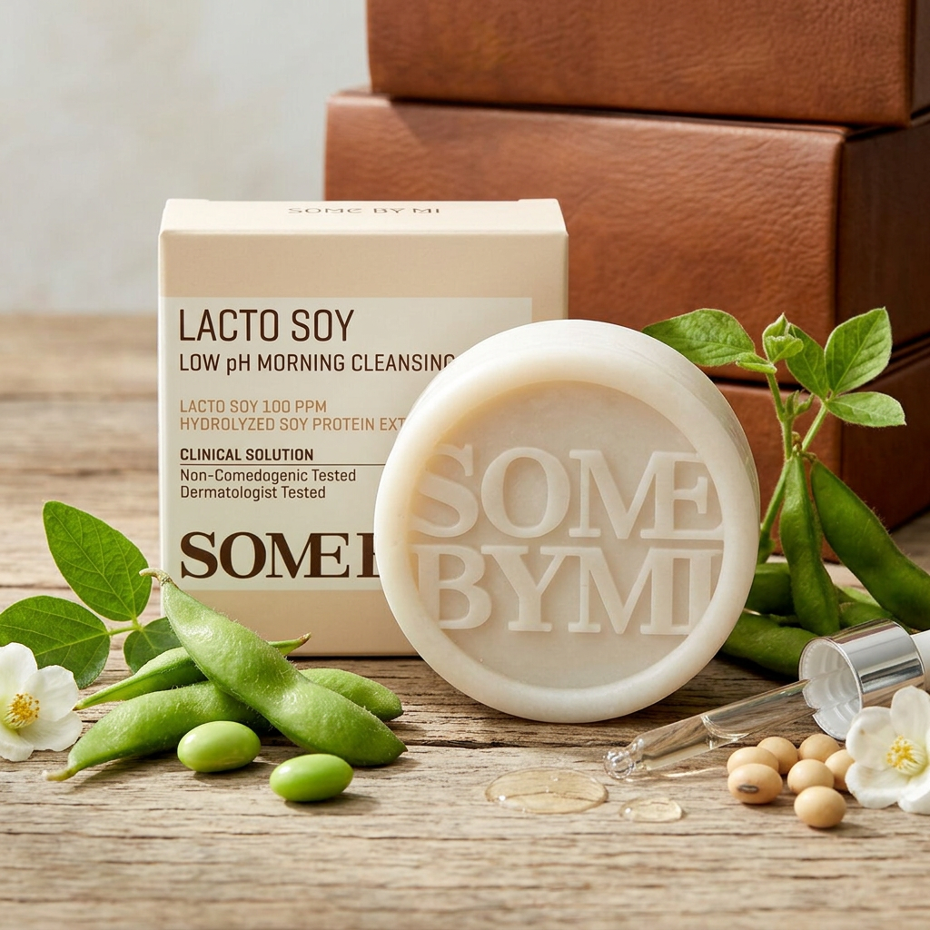 SOME BY MI - Lactosoy Low Ph Morning Cleansing Bar - Mýdlo na obličej s nízkým pH - 90 g