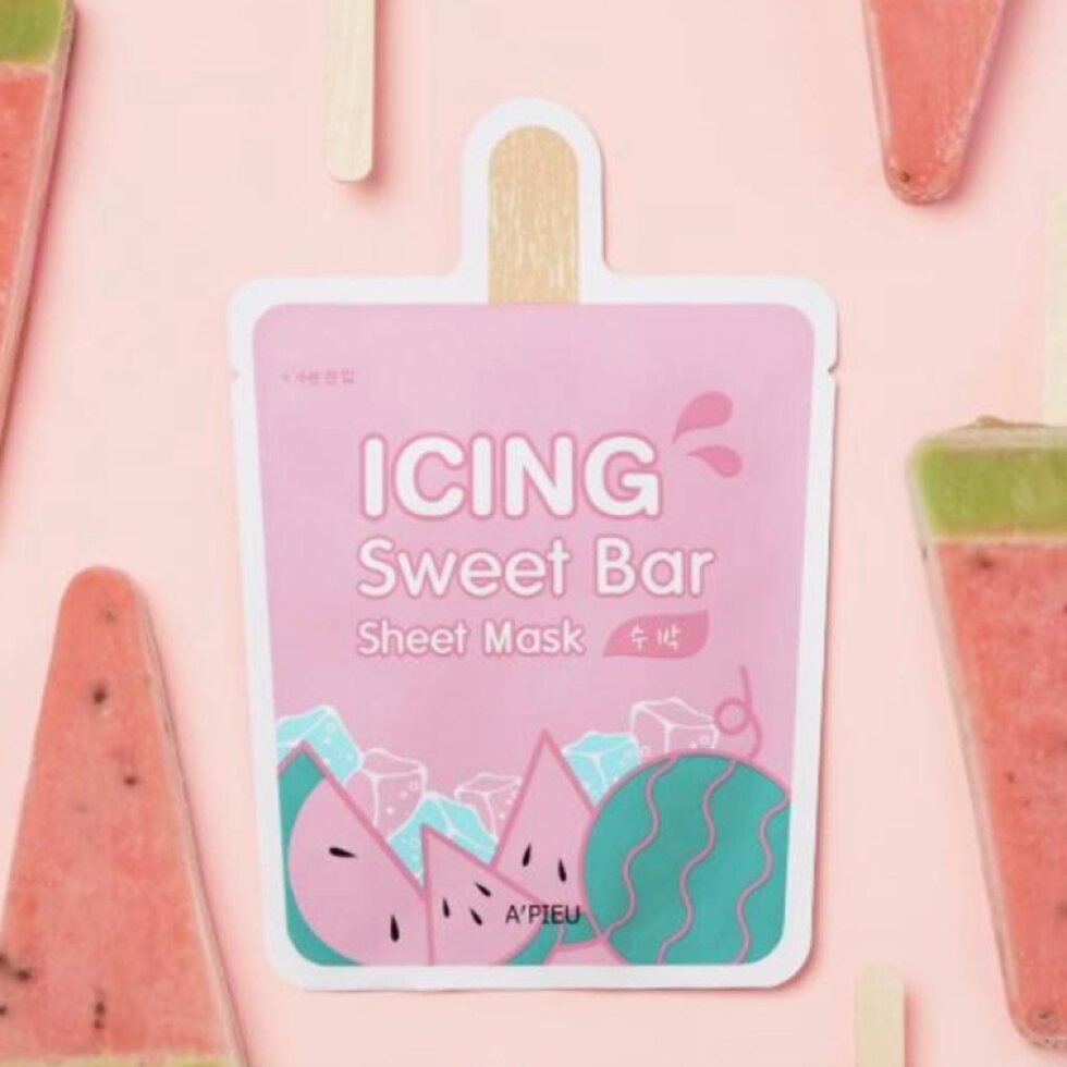 A'Pieu - Icing Sweet Bar Sheet Mask - Hydratační plátýnková maska meloun, 1ks