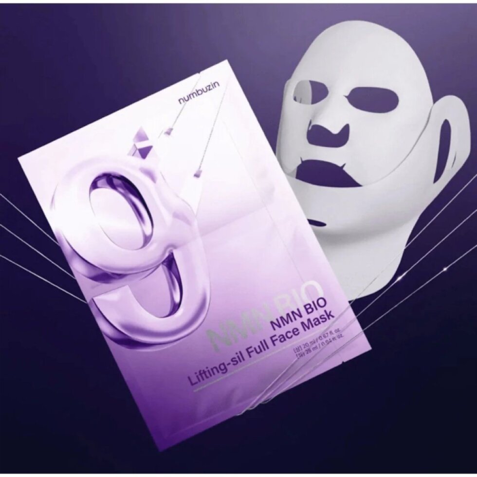 Numbuzin - NAD+ Bio Lifting-sil Full Face Mask - Plátýnková liftingová maska na celý obličej - 28 ml