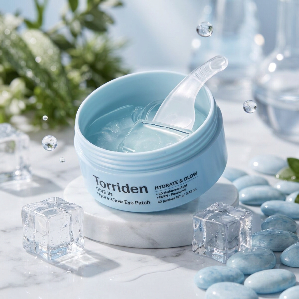 Torriden - DIVE-IN Hydra-Glow Eye Patch - Hydratační a rozjasňující náplasti pod oči s kyselinou hyaluronovou - 60 ks