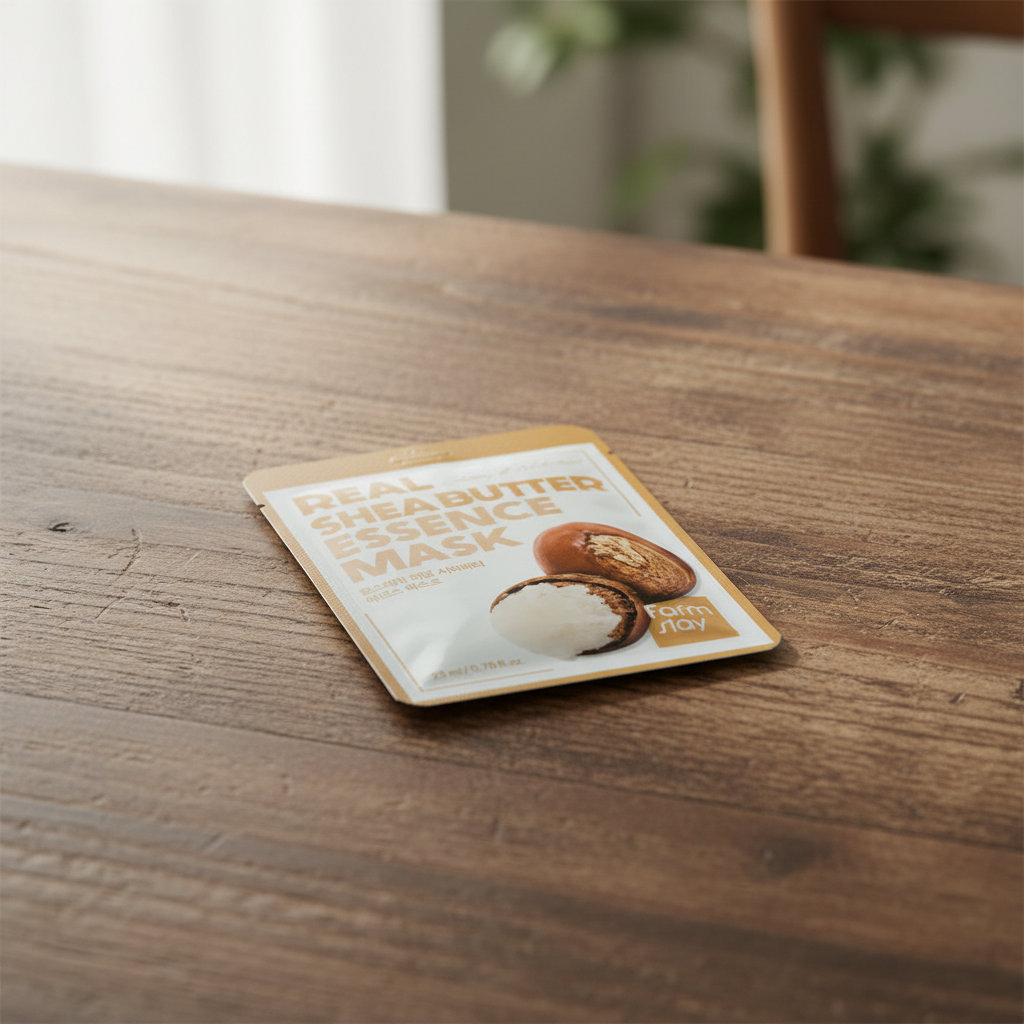 Farm Stay - Real Shea Butter Essence Mask - Plátýnková maska s bambuckým máslem - 1 ks
