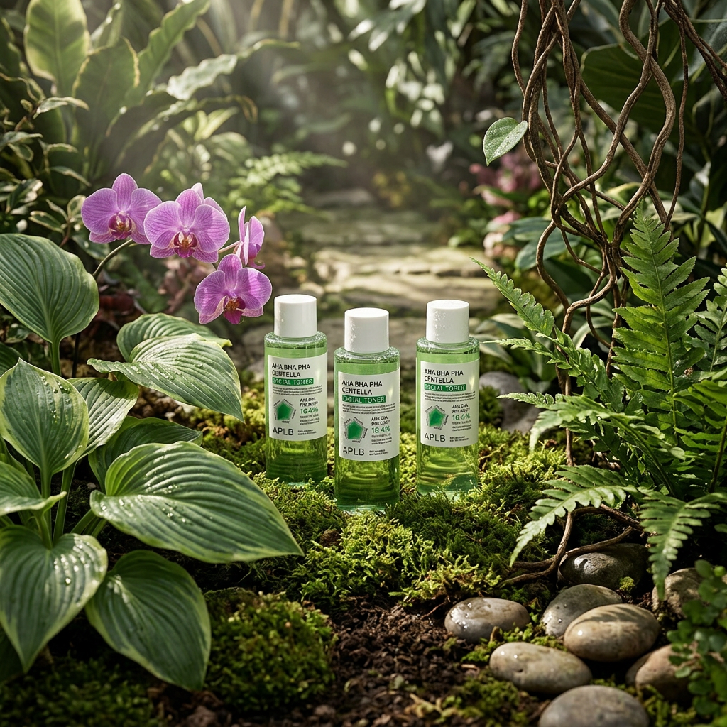 APLB - AHA BHA PHA Centella Facial Toner - Exfoliační, zklidňující toner s centelou a kyselinami - 160 ml