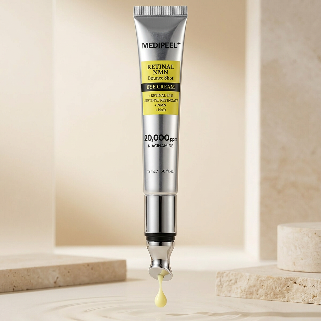 MEDI-PEEL- Retinal NMN Bounce Shot Eye Cream - Oční krém pro pružnost a vyhlazení pleti s retinalem a NMN - 15 ml