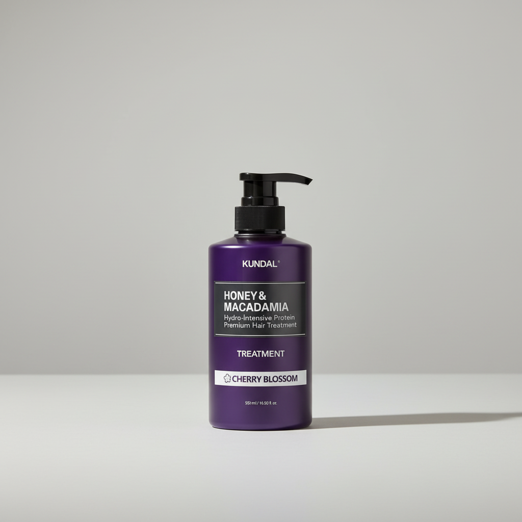 Kundal Honey&Macadamia Treatment - Hydro-intenzivní proteinová kůra na vlasy s vůní CHERRY BLOSSOM - 500 ml