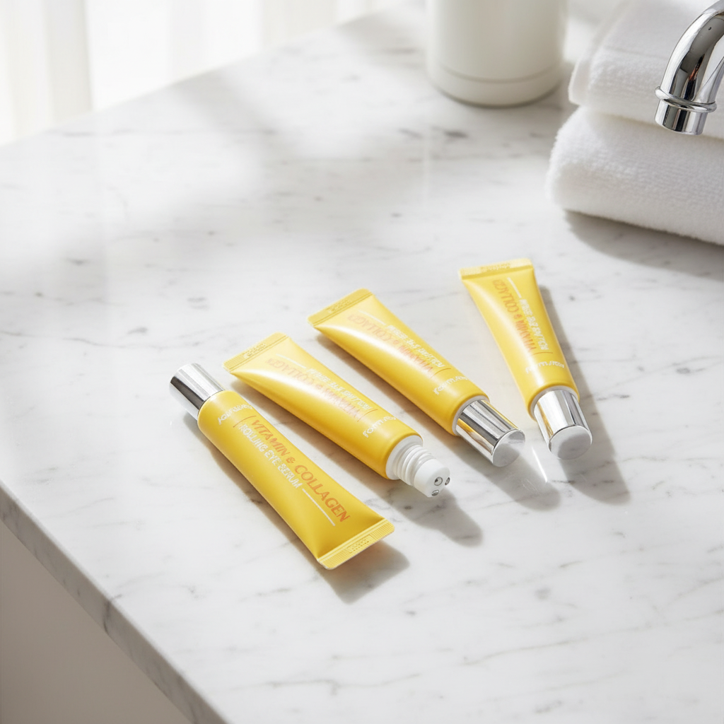 Farm Stay - Vitamin & Collagen Rolling Eye Serum - Kolagenové sérum s vitaminem C a praktickým roll-on aplikátorem - 25 ml