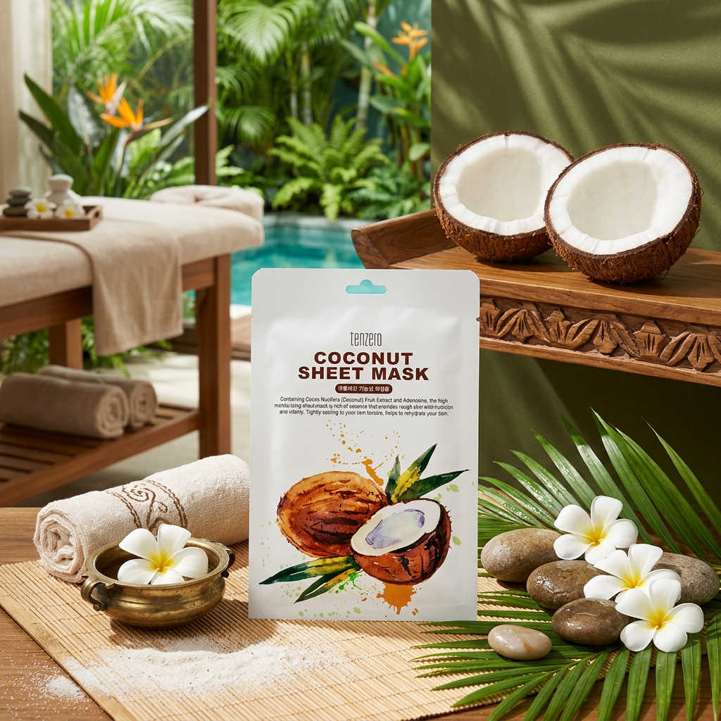 TENZERO - Coconut Sheet Mask - Plátýnková maska kokosová - 25 ml