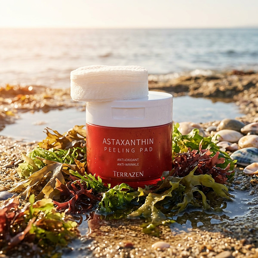 TERRAZEN - Astaxanthin Peeling Pad - Antioxidantní peelingové tampónky s astaxanthinem - 175g