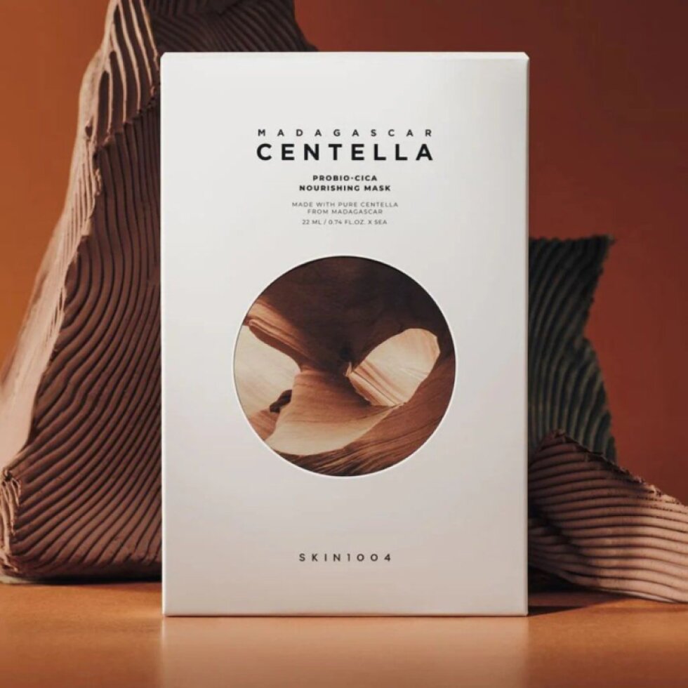 SKIN1004 - Madagascar Centella Probio-Cica Nourishing Mask - Zklidňující plátýnková maska s centellou a probiotiky - 22 ml