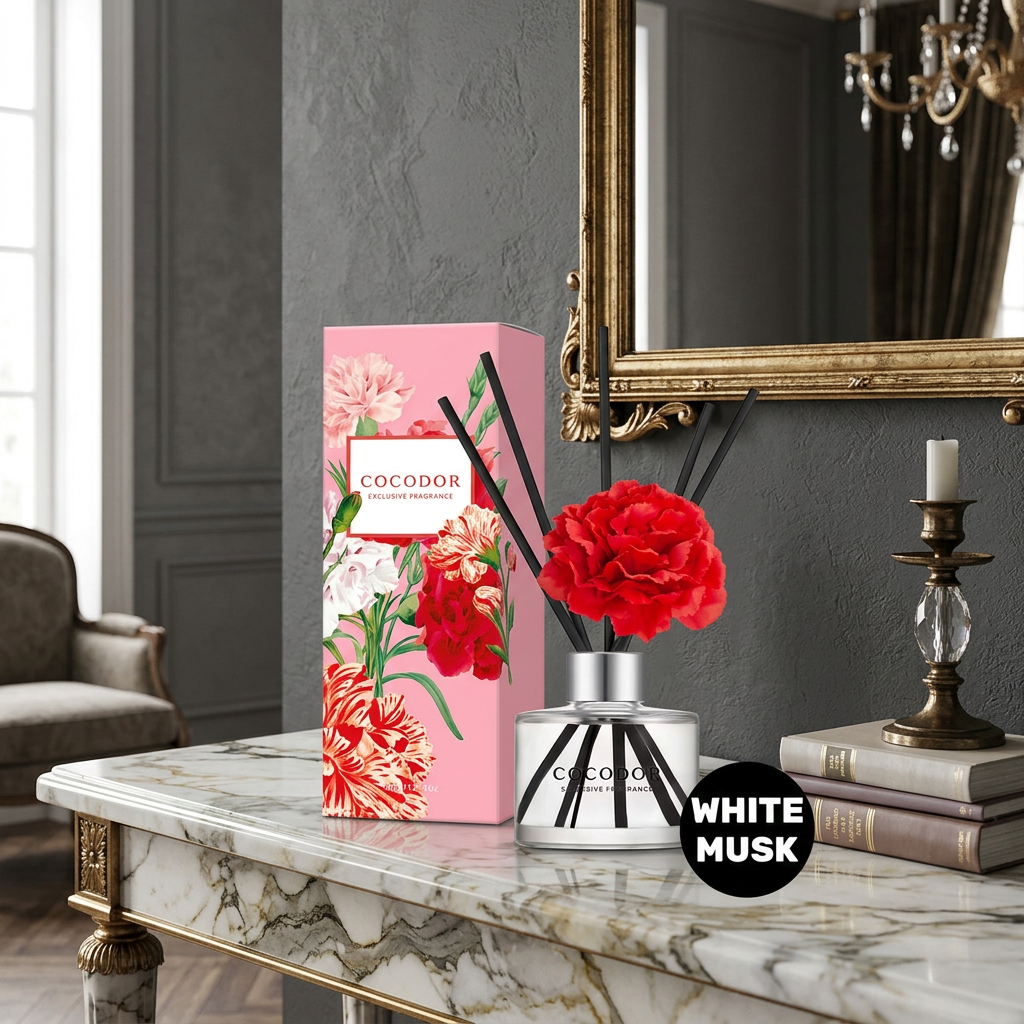 COCODOR - Carnation Diffuser White Musk - Difuzér s karafiátem a White Musk - 120 ml