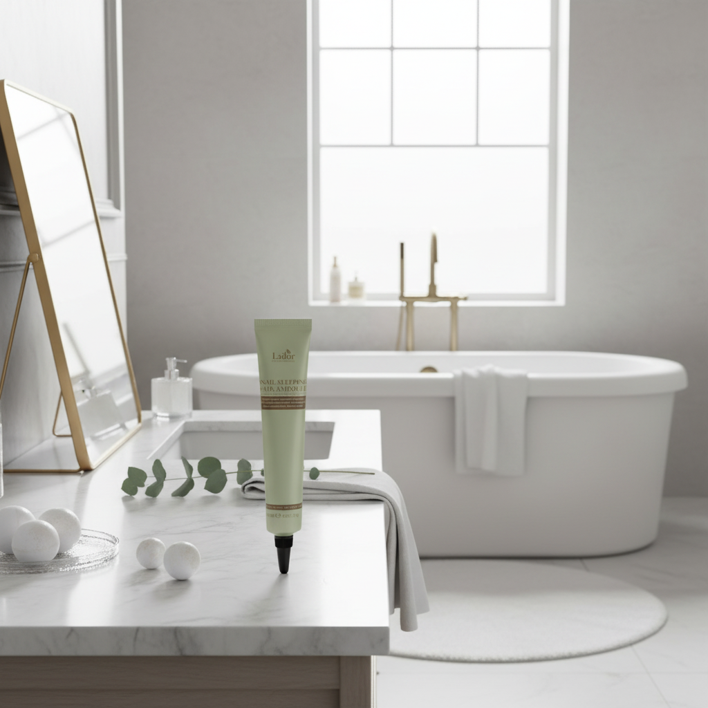 Lador - Snail Sleeping Hair Ampoule - Bezoplachová noční kúra - 20 ml