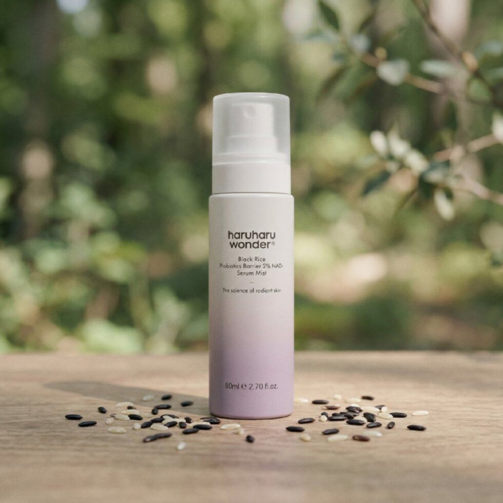 HaruHaru Wonder - Black Rice Probiotics Barrier 2% NAD+ Serum Mist - Sérum v mlze s černou rýží, probiotiky, 2 % NAD+ a posílením kožní bariéry - 80 ml