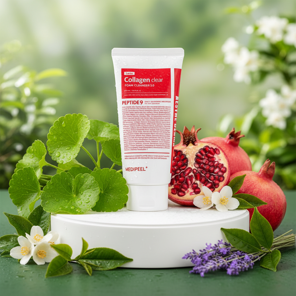 MEDI-PEEL - Red Lacto Collagen Clear Foam Cleanser 2.0 PEPTIDE - Kolagenová mycí pěna s peptidy - 300 ml