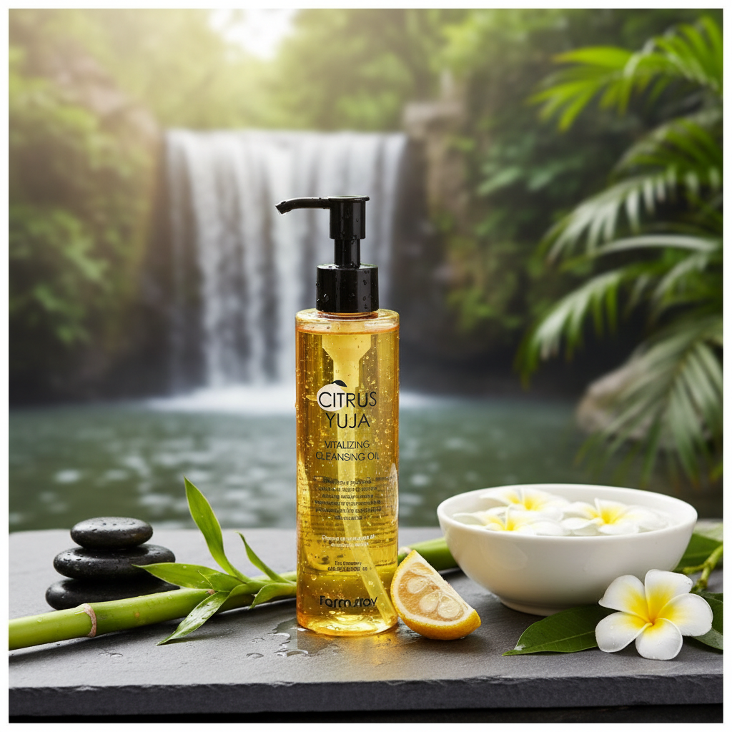 Farm Stay - Citrus Yuja Vitalizing Cleansing Oil - Rozjasňující odličovací olej - 200 ml