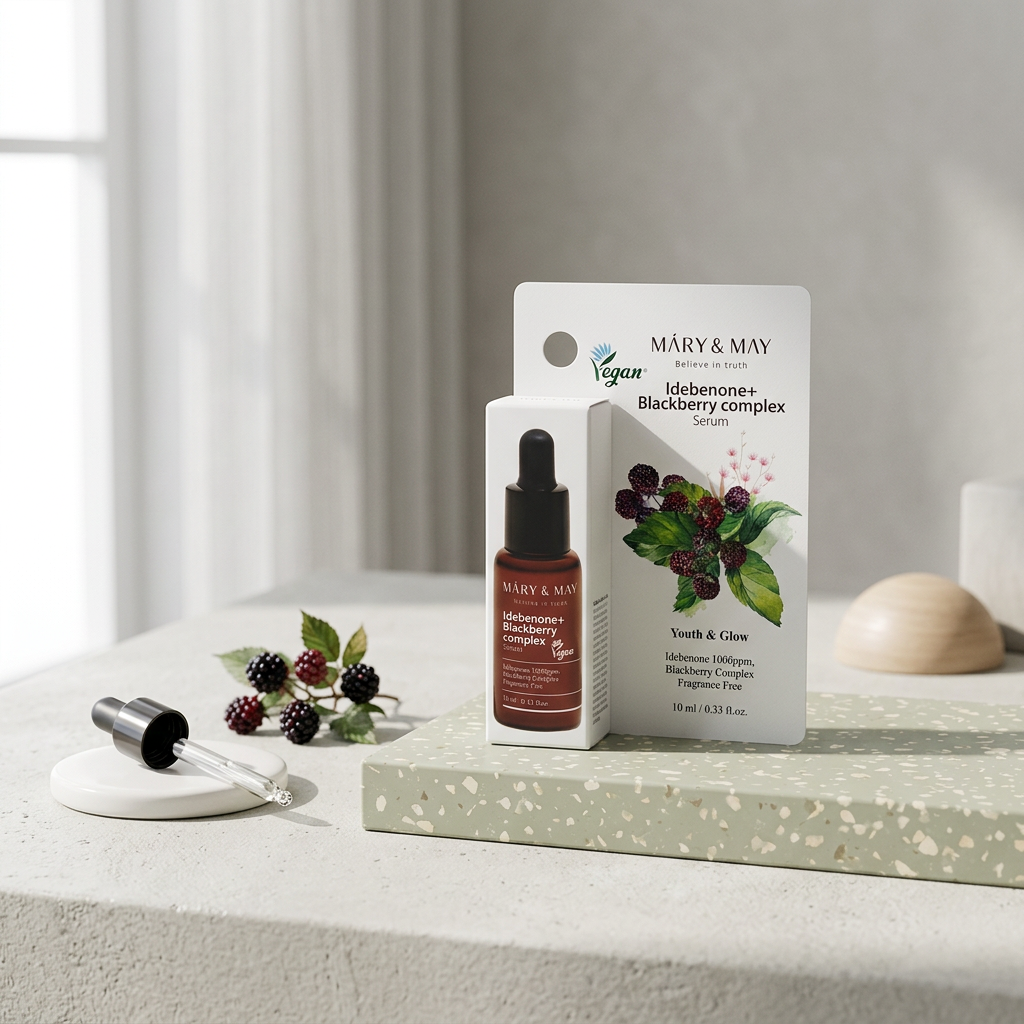 Mary & May - Idebenone + Blackberry Complex Serum Seoul Edition - Sérum s idebenonem a komplexem z ostružin - 10 ml