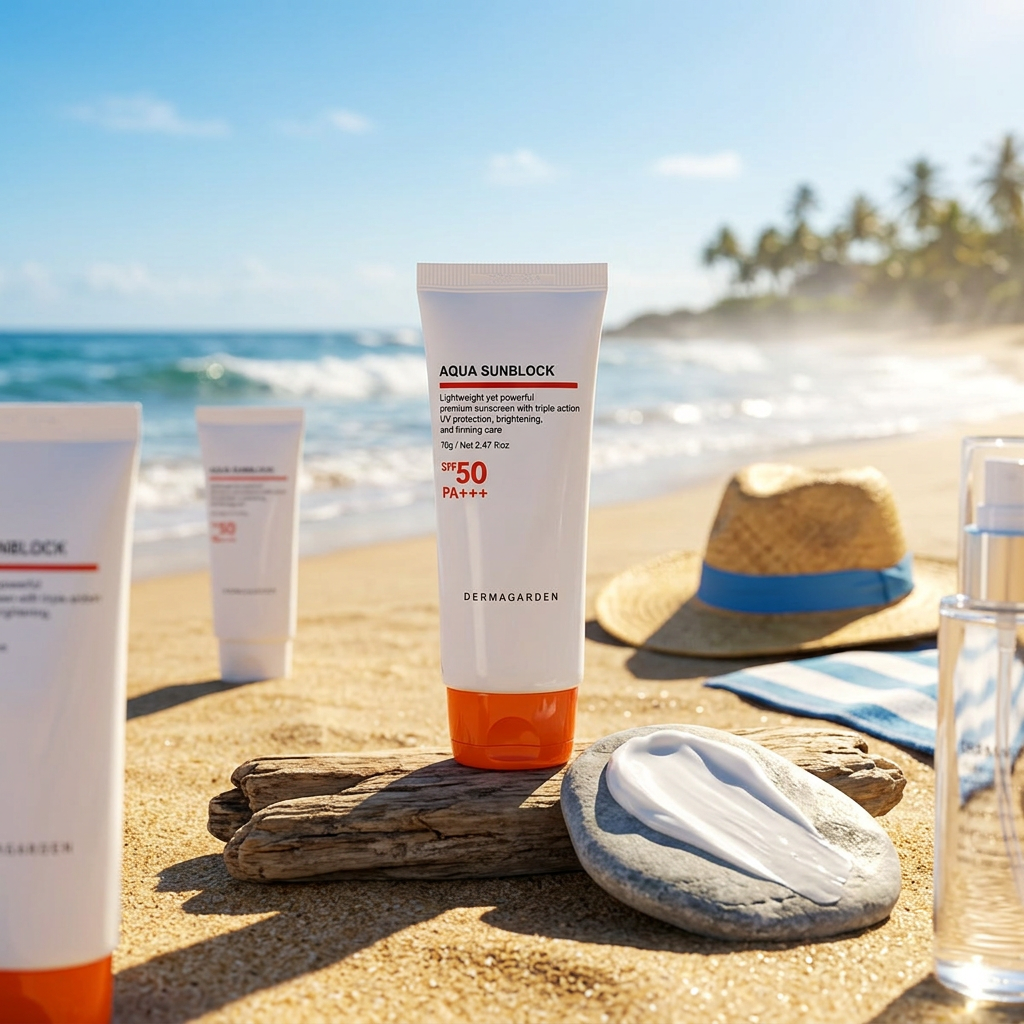 DERMAGARDEN - Aqua Sunblock SPF50 PA+++ - Hydratační opalovací krém - 70 g