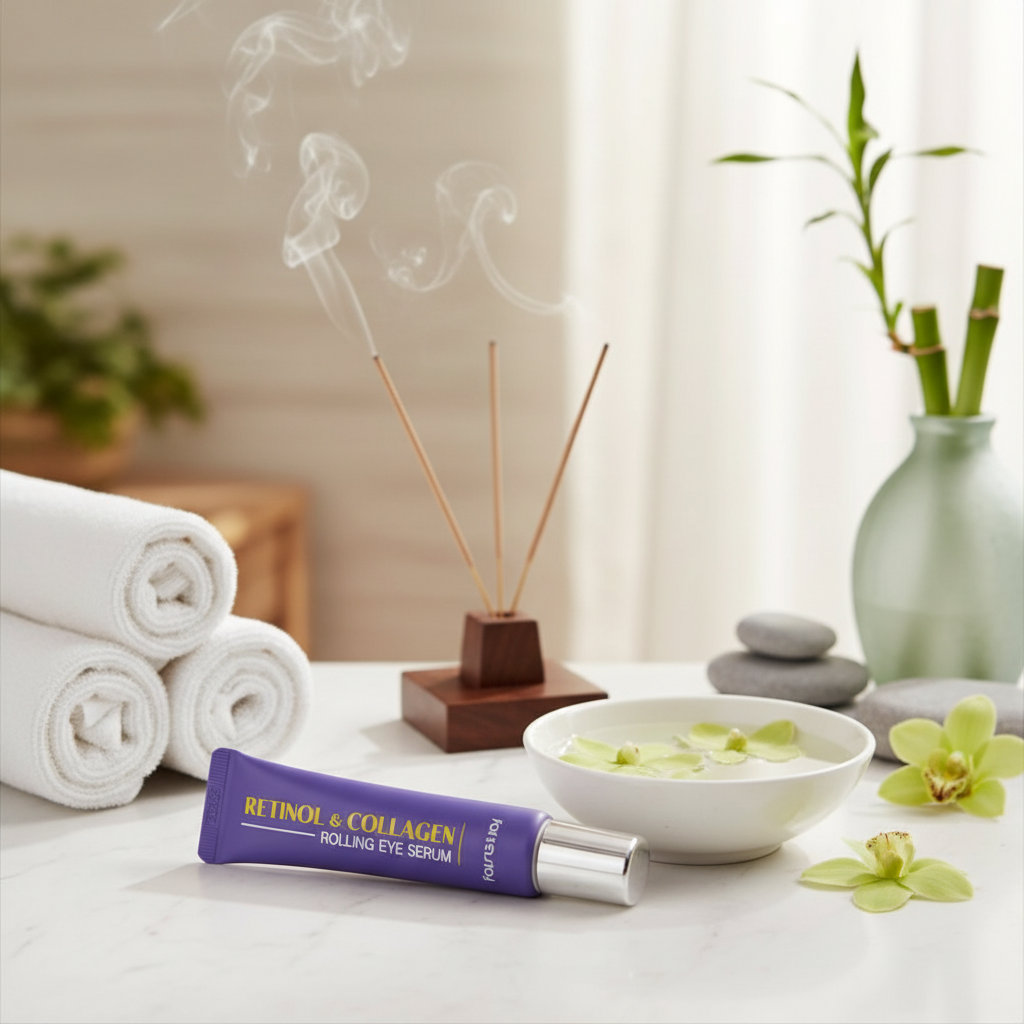 Farm Stay - Retinol & Collagen Rolling Eye Serum - Omlazující sérum s retinolem a kolagenem - 25 ml