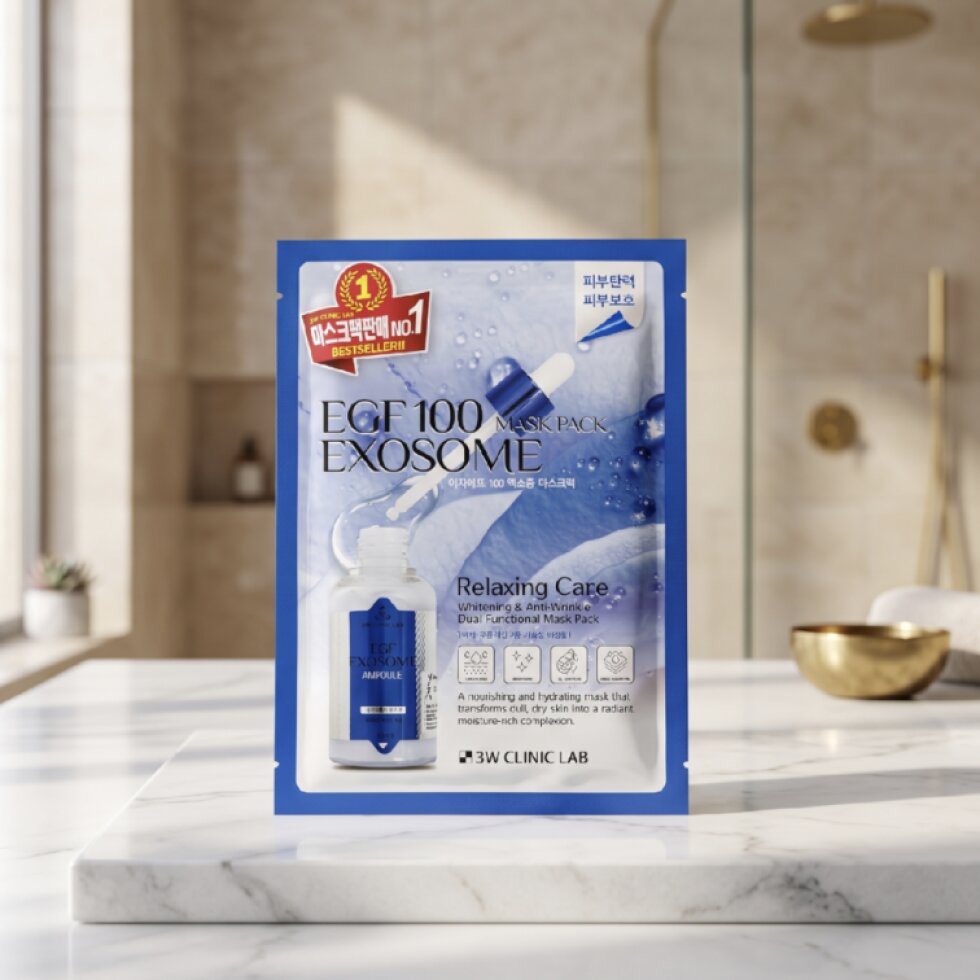 3W CLINIC - EGF 100 Exosome Mask Pack - Pleťová maska s EGF a exosomy 100 - 25ml