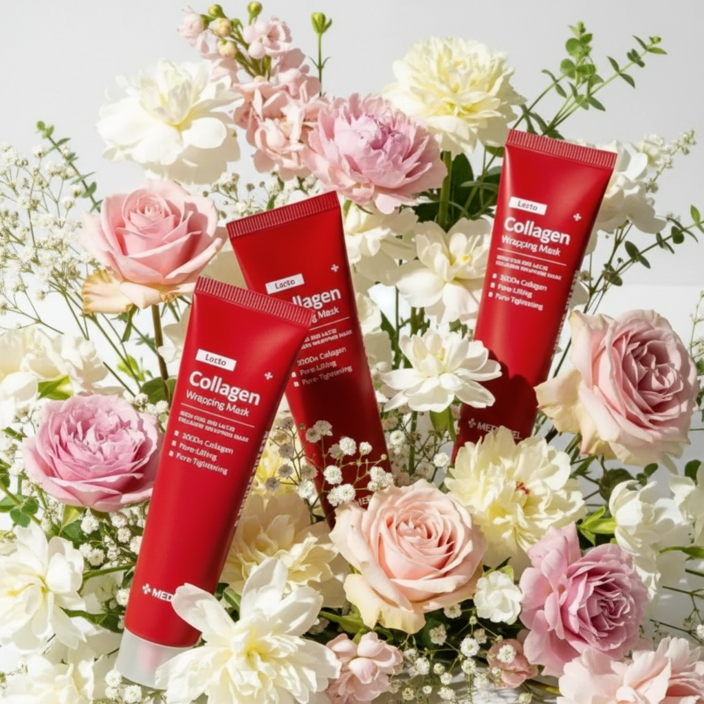 MEDI-PEEL - Lacto Collagen Wrapping Mask - Slupovací kolagenová maska - 15 ml