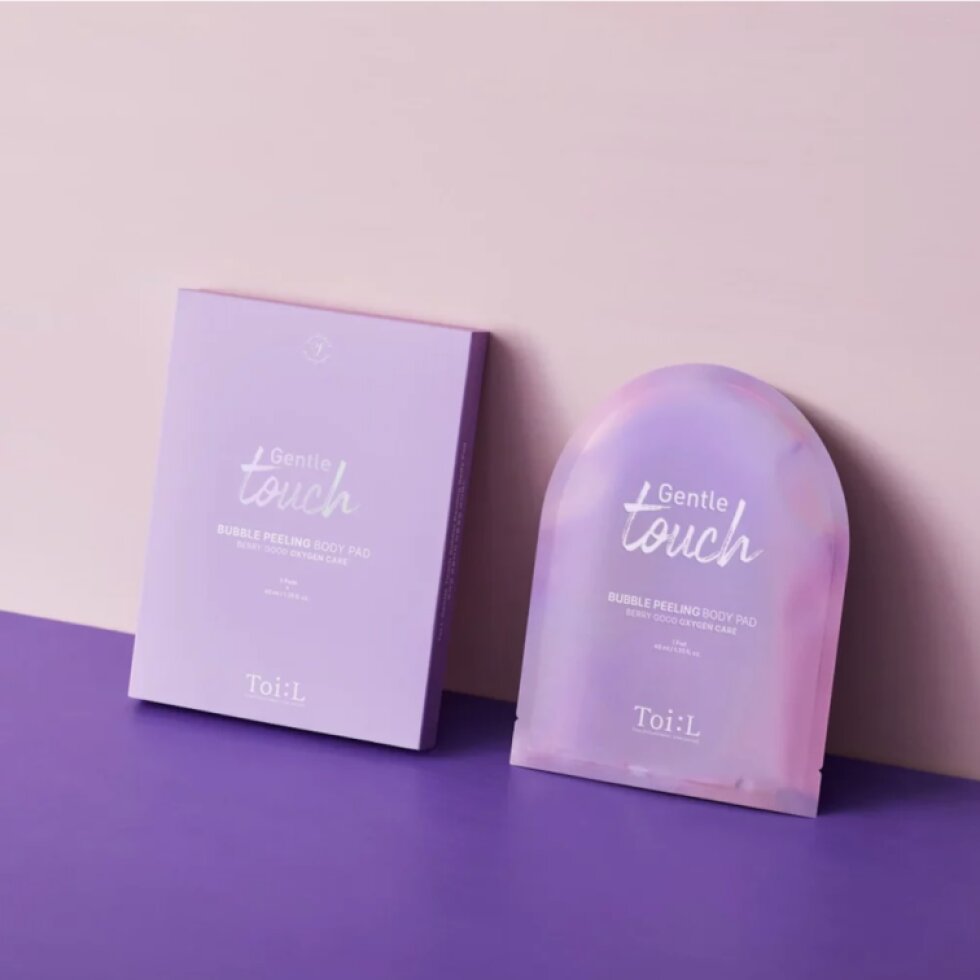 TOI:L - Gentle Touch Bubble Peeling Body Pad - Pěnový peeling pro jemný dotek - 1ks