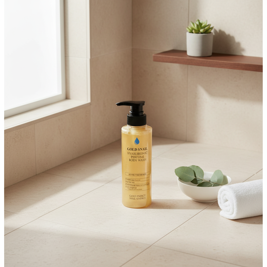 GOLD Energy SNAIL Synergy - Gold Snail Hyaluronic Perfume body Wash - GOLD Energy SNAIL Synergy – Parfémovaný sprchový gel na tělo se šnečím mucinem a zlatem - 300 ml