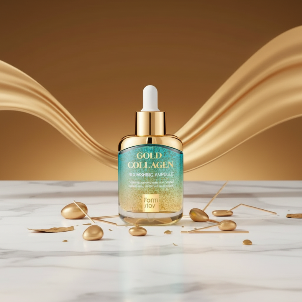 Farm Stay - Gold Collagen Nourishing Ampoule - Vyživující kolagenová ampule /sérum - 35 ml