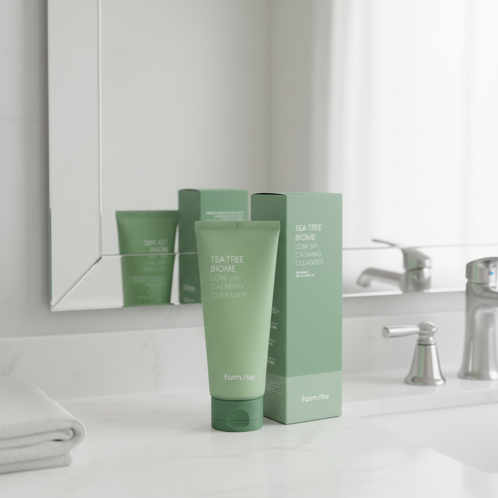 Farm Stay - Tea Tree Biome Low PH Calming Cleanser - Tea Tree zklidňující cleanser s nízkým pH - 180 ml