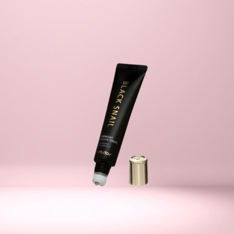 Farm Stay - Black Snail Premium Rolling Eye Serum - Sérum na oči s kuličkou - 25 ml