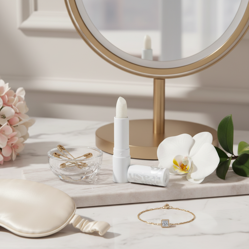 UNLEASHIA - Glacier Vegan Lip Balm - Veganský balzám na rty v odstínu SNOW FROST - 19 g