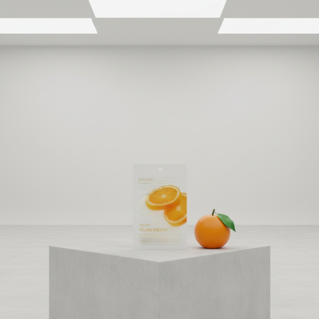 MIXSOON - Daily Mask Pack Monday Young Energy - Plátýnková maska s galactomyces a vitaminem C pro rozjasnění - 20 ml