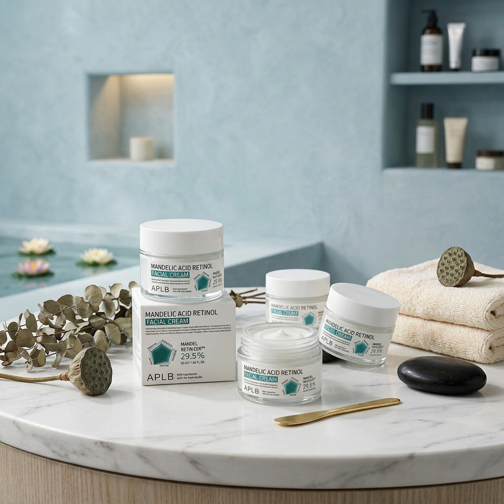 APLB - Mandelic Acid Retinol Facial Cream - Exfoliační krém s kyselinou mandlovou a retinolem - 55 ml