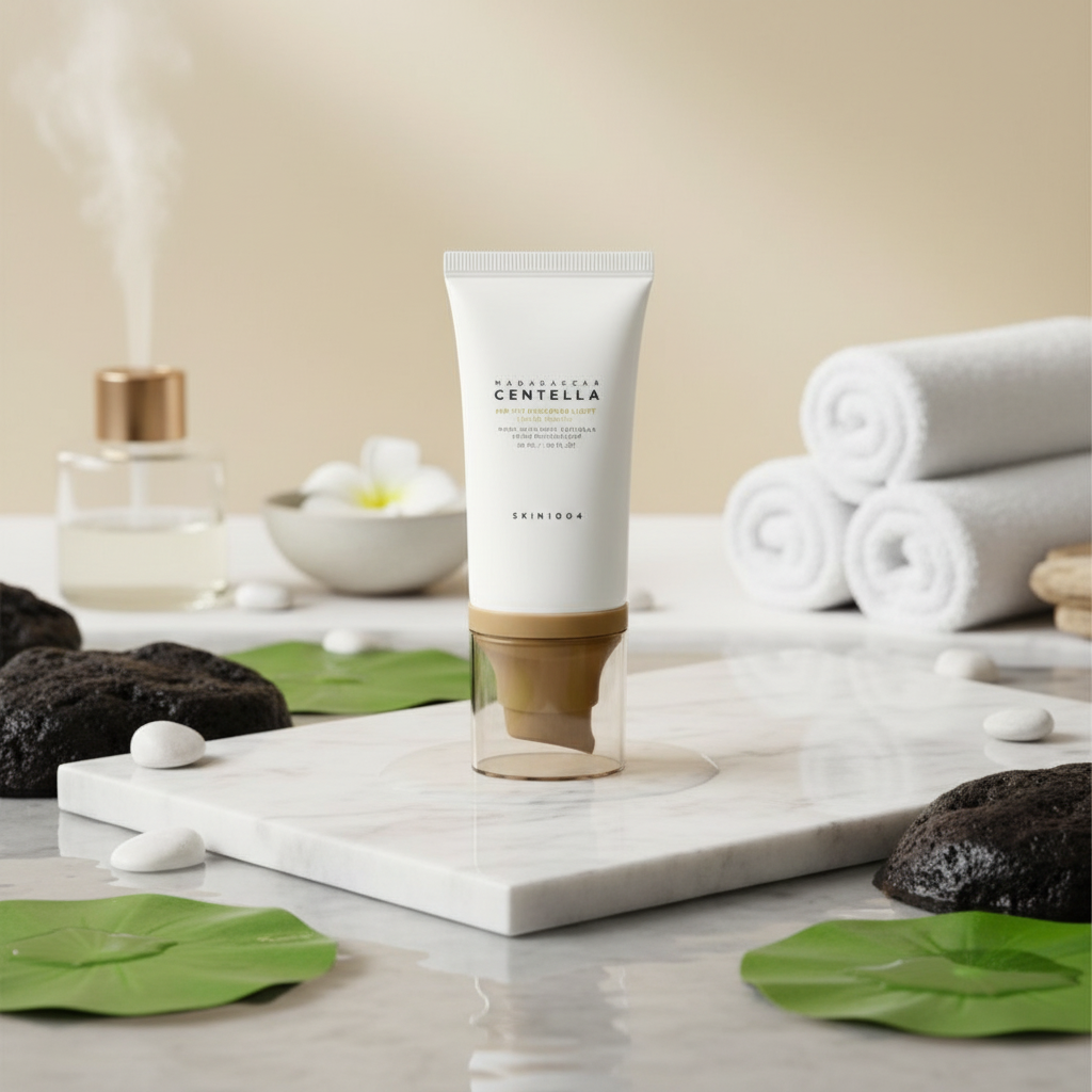 SKIN1004 - Madagascar Centella Air-Fit Suncream Light SPF30 PA++++ - Lehký SPF krém s minerálním filtrem - 50 ml