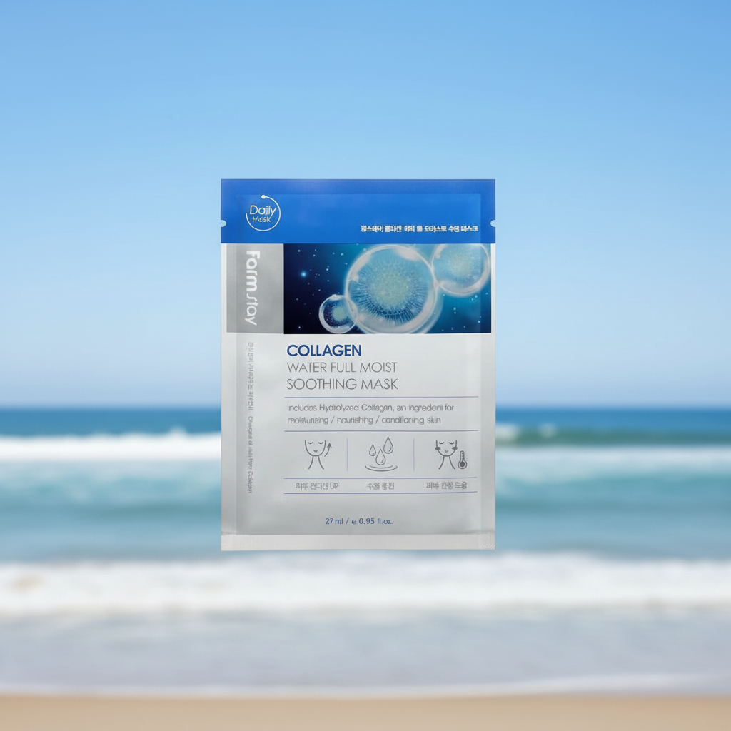 Farm Stay - Collagen Water Full Moist Soothing Mask - Kolagenová, plátýnková maska - 27 ml