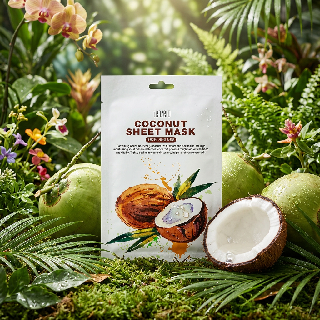 TENZERO - Coconut Sheet Mask - Plátýnková maska kokosová - 25 ml