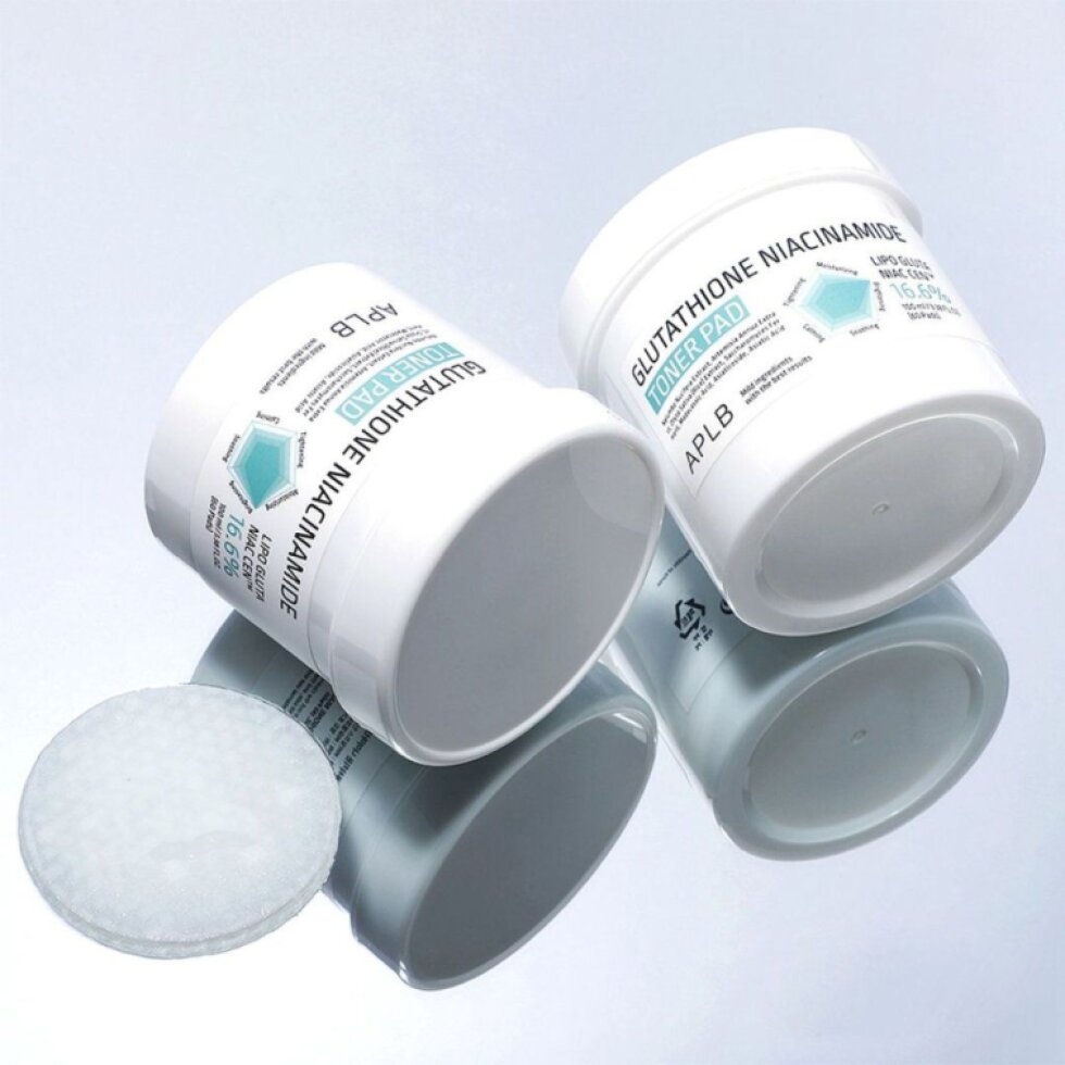 APLB - Glutathione Niacinamide Toner Pad - Rozjasňující tonerové tamponky - 60 ks/100 ml