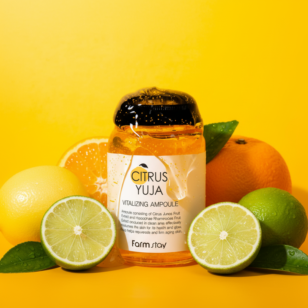 Farm Stay - Citrus Yuja Vitalizing Ampoule - Hydratační ampule s vitaminem C - 250 ml