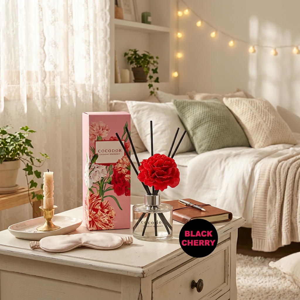COCODOR - Carnation Diffuser Black Cherry - Difuzér s karafiátem a vůní černé třešně - 120 ml