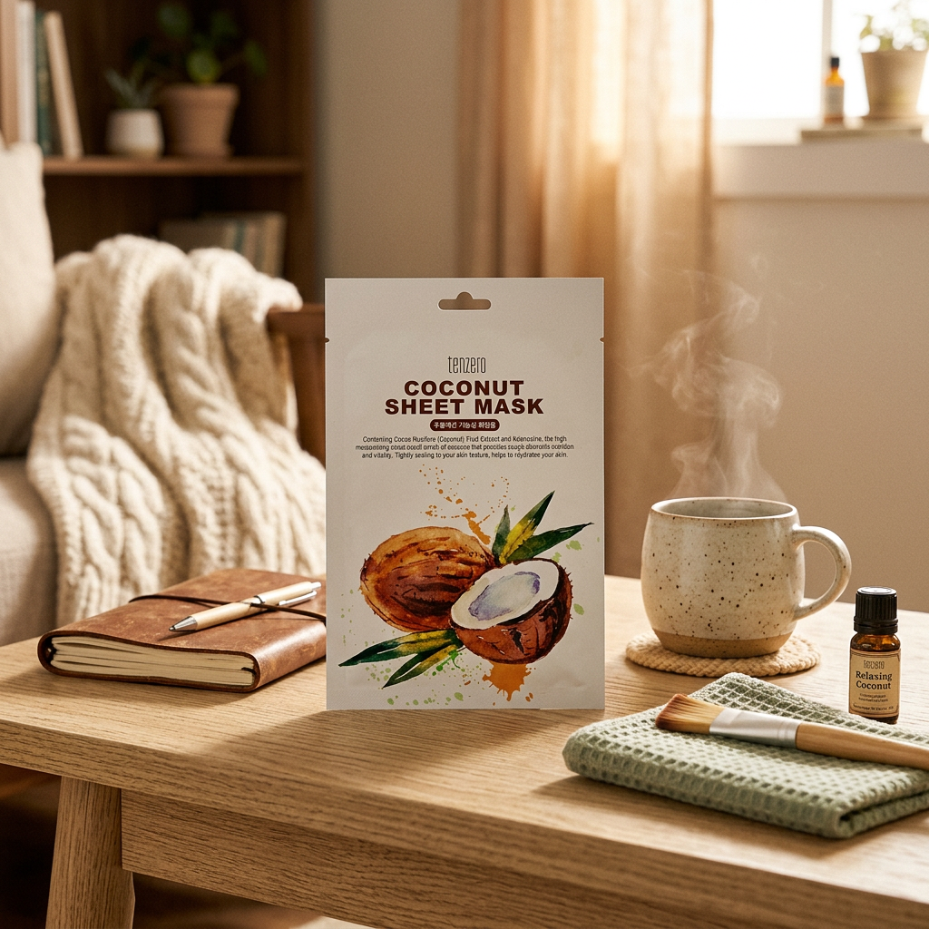 TENZERO - Coconut Sheet Mask - Plátýnková maska kokosová - 25 ml