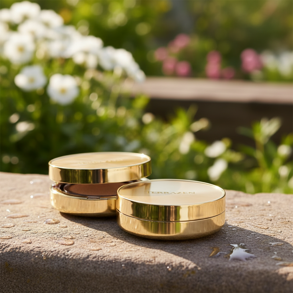 TERRAZEN - Perfect Finish Cushion, Anti Wrinkle Flawless Longwear SPF50+ - Dlouhotrvající pečující cushion make-up s SPF 50 - 15 + 15 g odstín 21