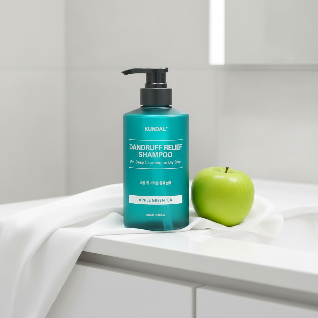 Kundal Dandruff Relief Shampoo Apple Green Tea - Šampon proti lupům s vůní jablka a zeleného čaje - 500 ml