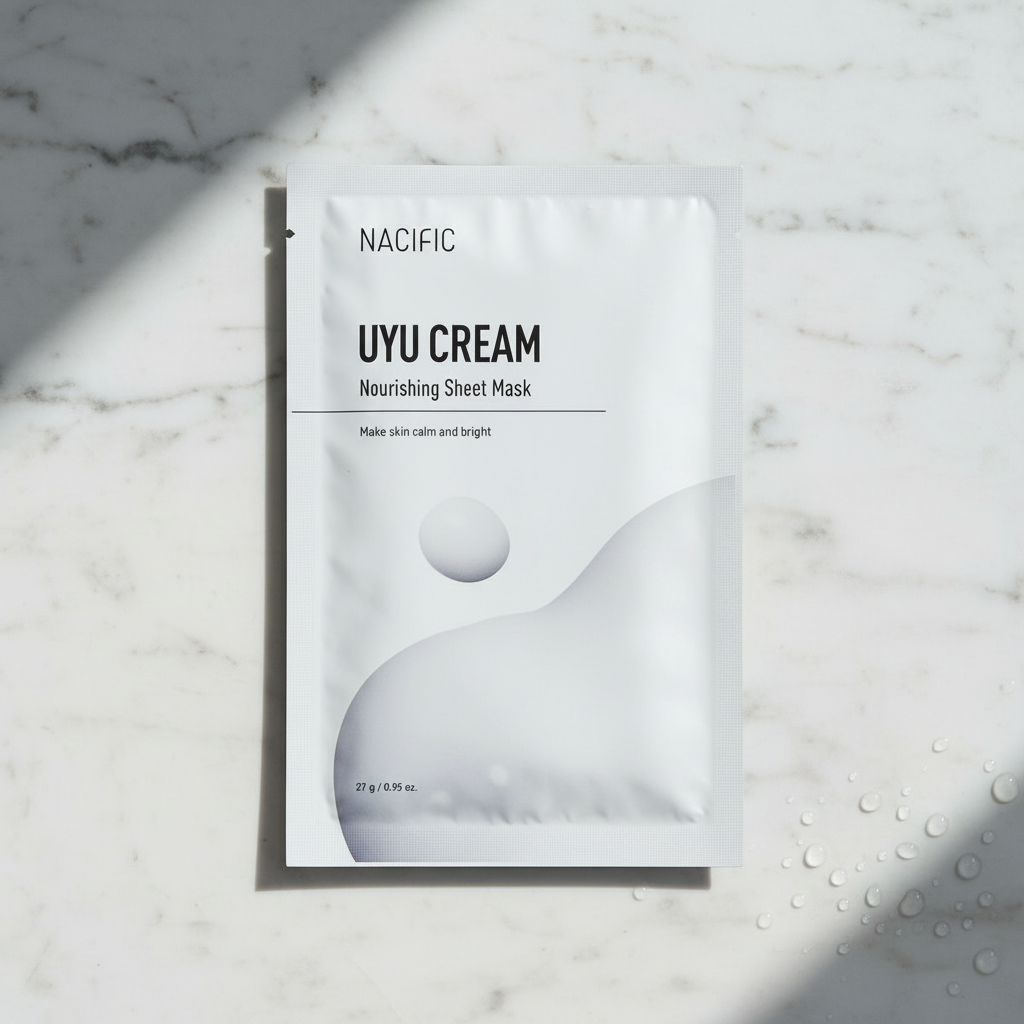NACIFIC - Uyu Cream Nourishing Mask Pack - Krémová rozjasňující plátýnková maska - 30 ml