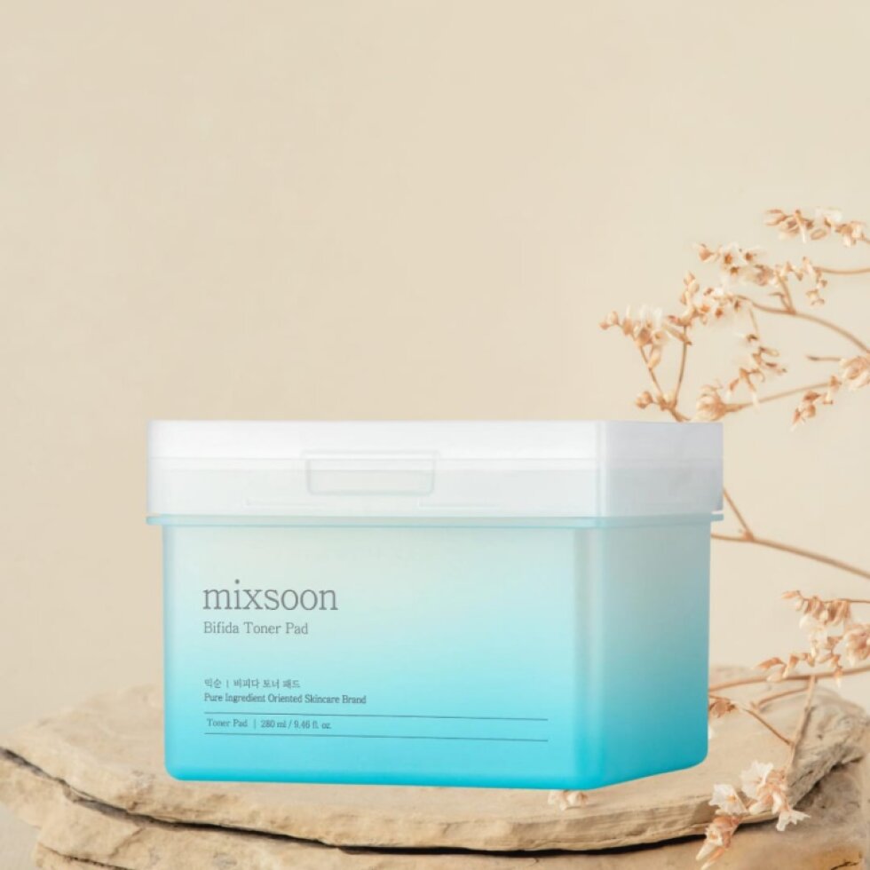 MIXSOON - Bifida Toner Pads - Intenzivně hydratační tamponky pro obnovu kožní bariéry - 120 ks/ 280 ml