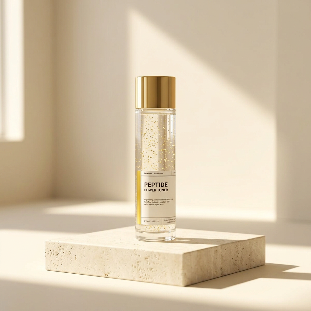 B.O.M. - Peptide Power Toner - Protivráskový peptidový toner s 24K zlatem - 150 ml