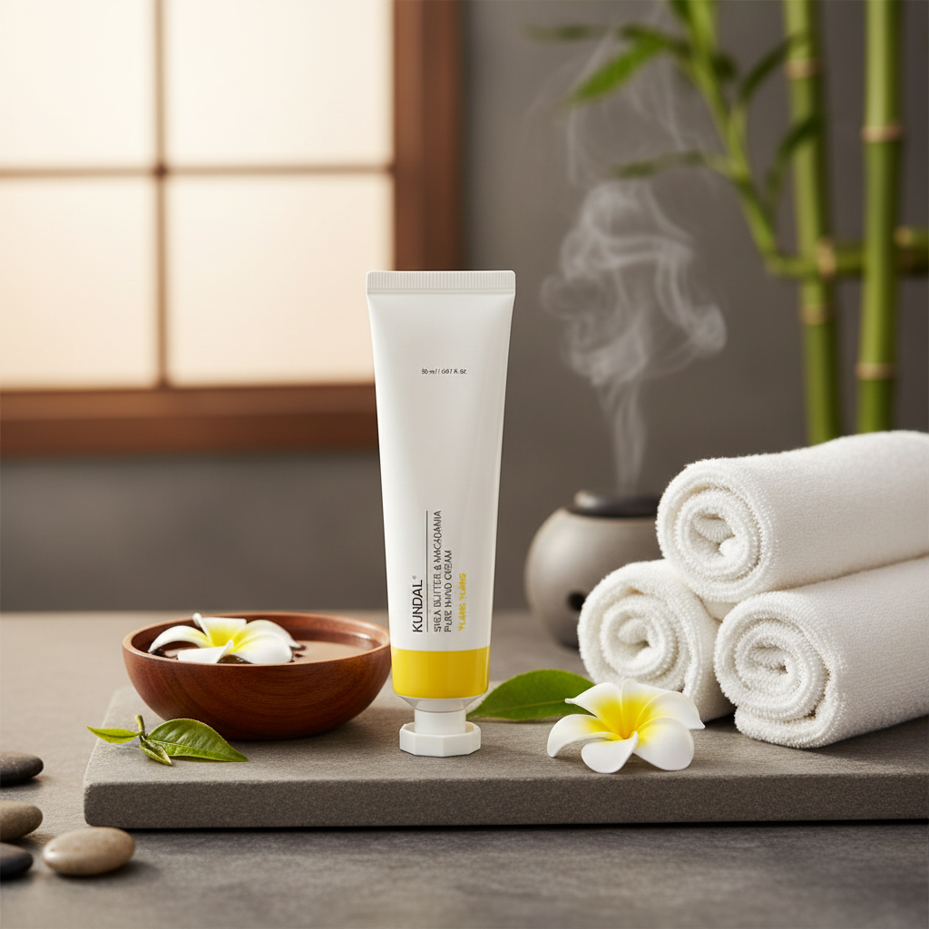 Kundal Shea Butter & Macadamia Pure Hand Cream - Hydratační a vyživující krém na ruce YLANG YLANG - 50 ml