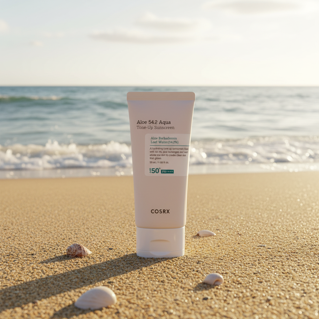 COSRX Aloe 54.2 Aqua Tone-Up Sunscreen SPF50+/PA++++ - Hydratační SPF krém s rozjasňujícím účinkem - 50 ml