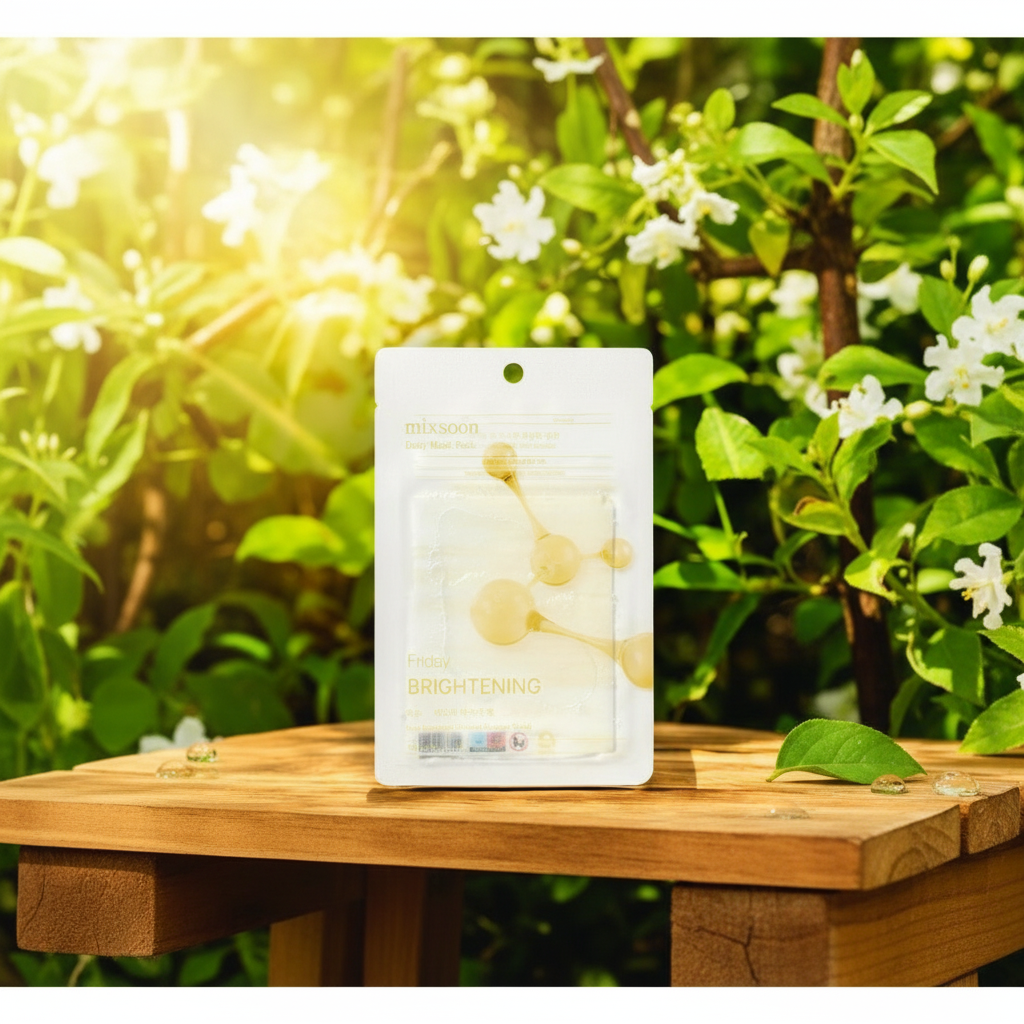 MIXSOON - Daily Mask Pack Friday Brightening - Rozjasňující plátýnková maska s niacinamidem a arbutinem - 20 ml